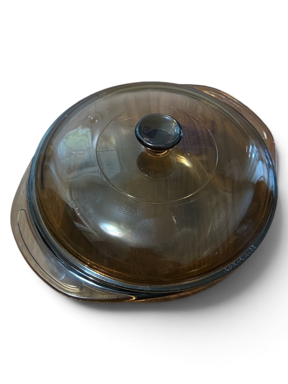 Pyrex CORNING AMBER Brown Glass Covered Casserole Dish - Home Dining 1.5L